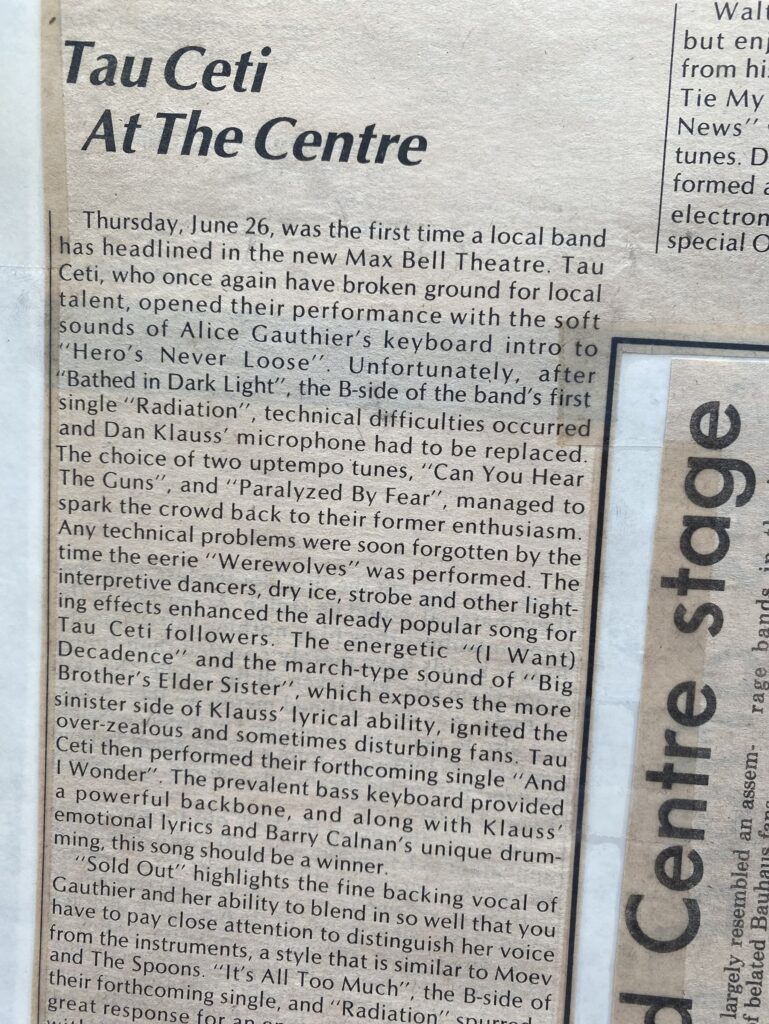 Tau Ceti at the Centre